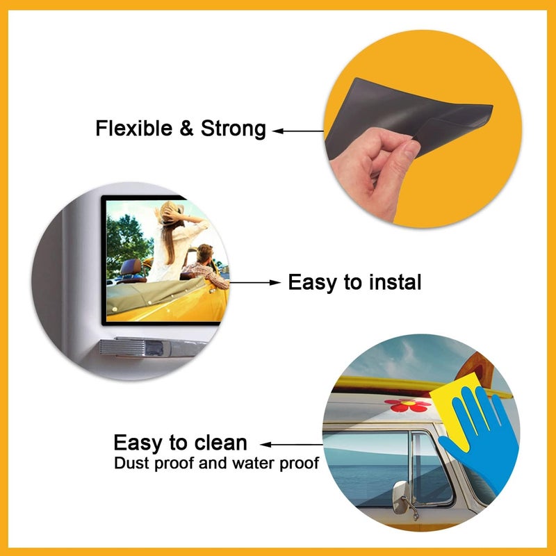 KikoSkool Magnetic Photo Pocket Refrigerator 20 Pack, Hold Black 2.5X3.5 Photos, Magnetic Photo Frame for Fridge, Locker, Office Cabinet. - Image 4