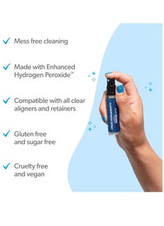 EverSmile EverSmile AlignerFresh Original Clean Spray. Retainer & Invisalign Cleaner Spray - On The Go Aligner Cleaning & Teeth Whitening. Kills Bacteria & Freshens Bad Breath. Mint Flavored (2pk)  - Image 4