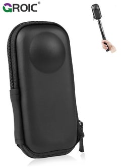 GROIC حقيبة تخزين محمولة لكاميرات Insta360 One X2 / X3، مقاومة للماء، حافظة حمل واقية مناسبة للسفر مع صندوق من البولي يوريثان وملحقات الكاميرا  - Image 1