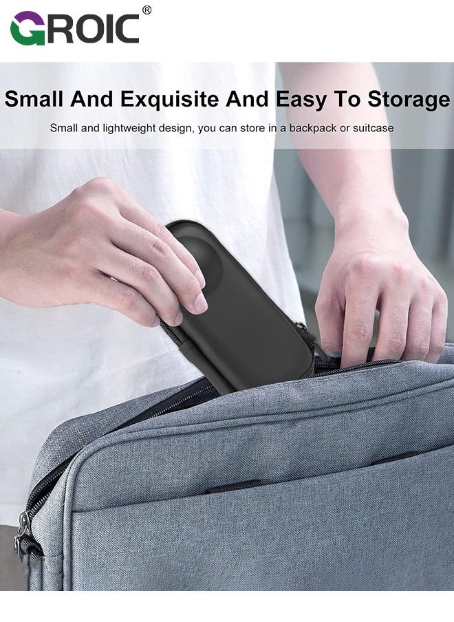 GROIC - Portable Storage Bag for Insta360 One X2 / X3 Cameras, Waterproof, Protective Travel-Friendly Carrying Case PU Shell Box Camera Accessories - Image 1