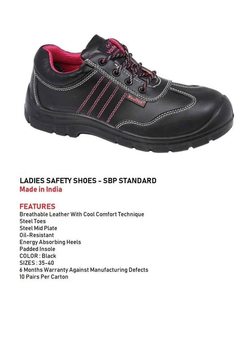 Vaultex Industrial Safety Shoes for Women, PVC Single Density Sole, , Anti-Slip & Durable Heavy Engineering Footwear for Warehouse & Site Work  - Image 2