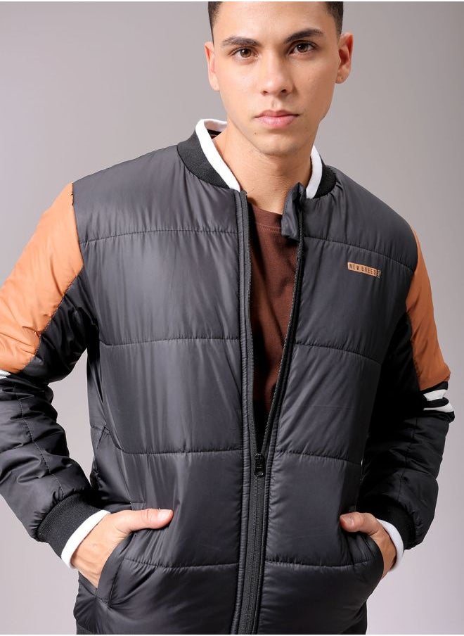 The Indian Garage Co Men Slim Fit Mix & Match Puffer Jackets  - Image 1