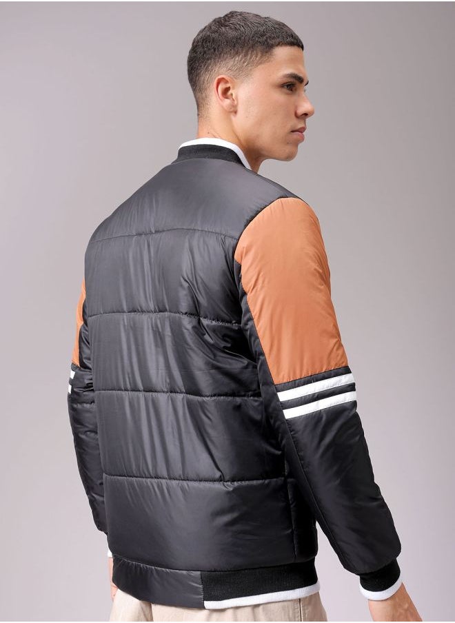 The Indian Garage Co Men Slim Fit Mix & Match Puffer Jackets  - Image 2