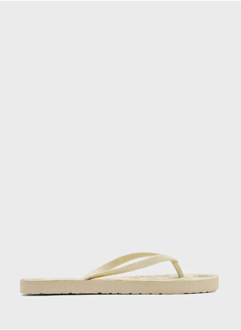 جينجر Ditsy Floral Print Flip Flop