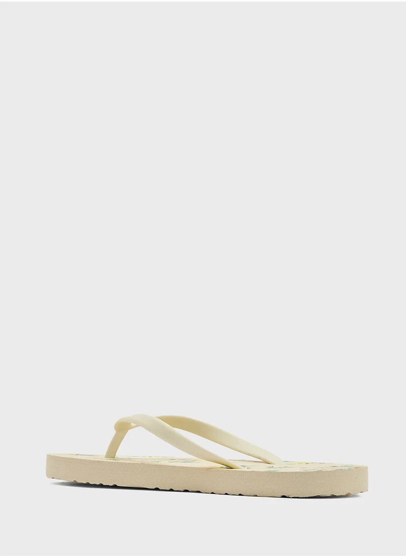 جينجر Ditsy Floral Print Flip Flop