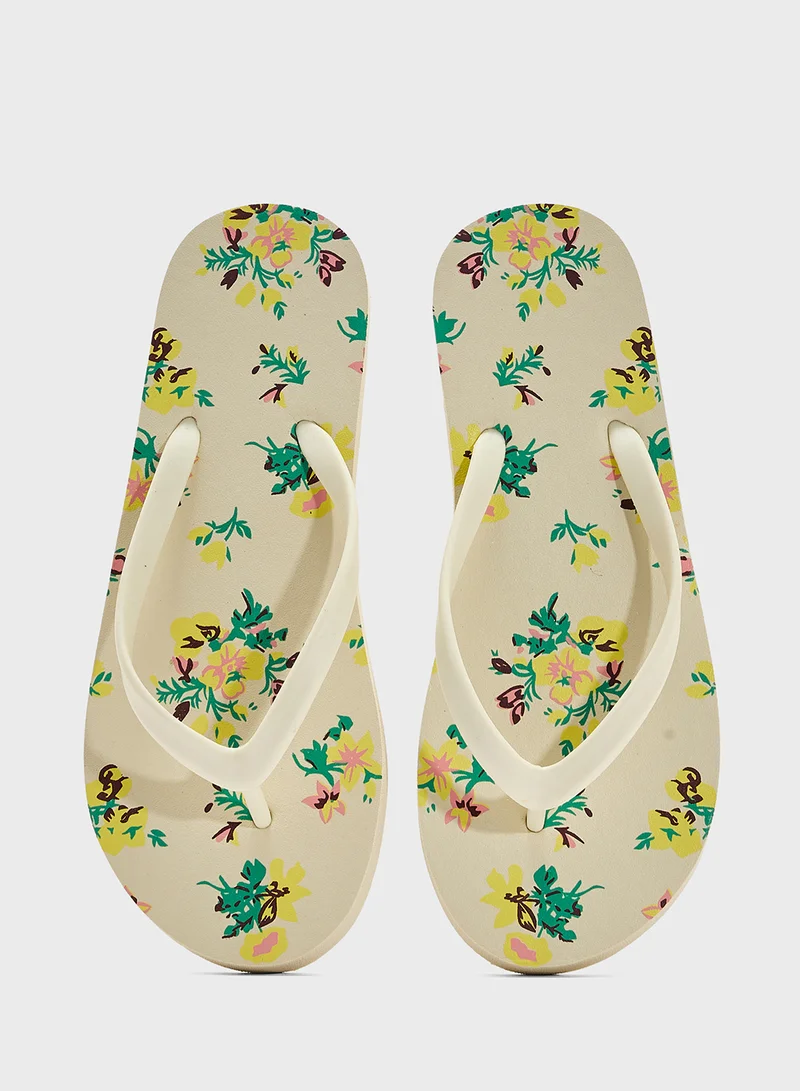 Ginger Ditsy Floral Print Flip Flop