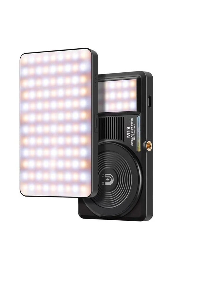 M19 Portable Battery Powered 2500K-9000K Bi-Colour LED Light - Image 1