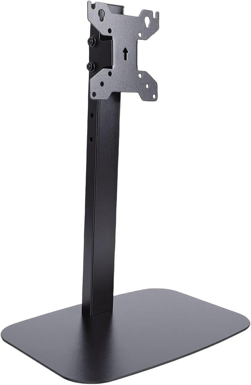 Single Screen Desk Stand, Freestanding Monitor Stand with Tilt and Adjustable Rotation with Cable Management, for 14 to 32 Inch Screens - Image 1