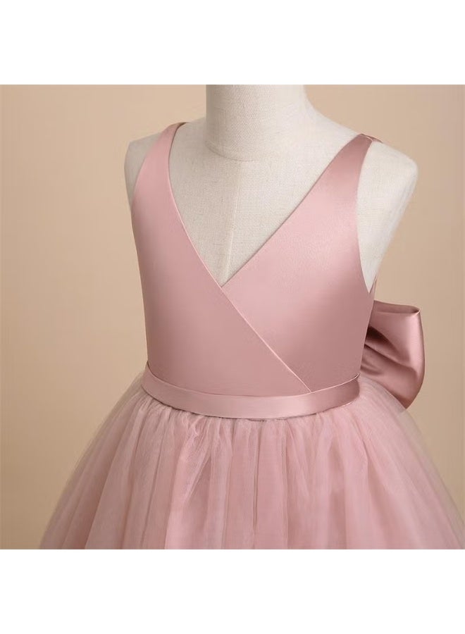 Masho Trend Pink Tulle Ballgown Dress - Image 4