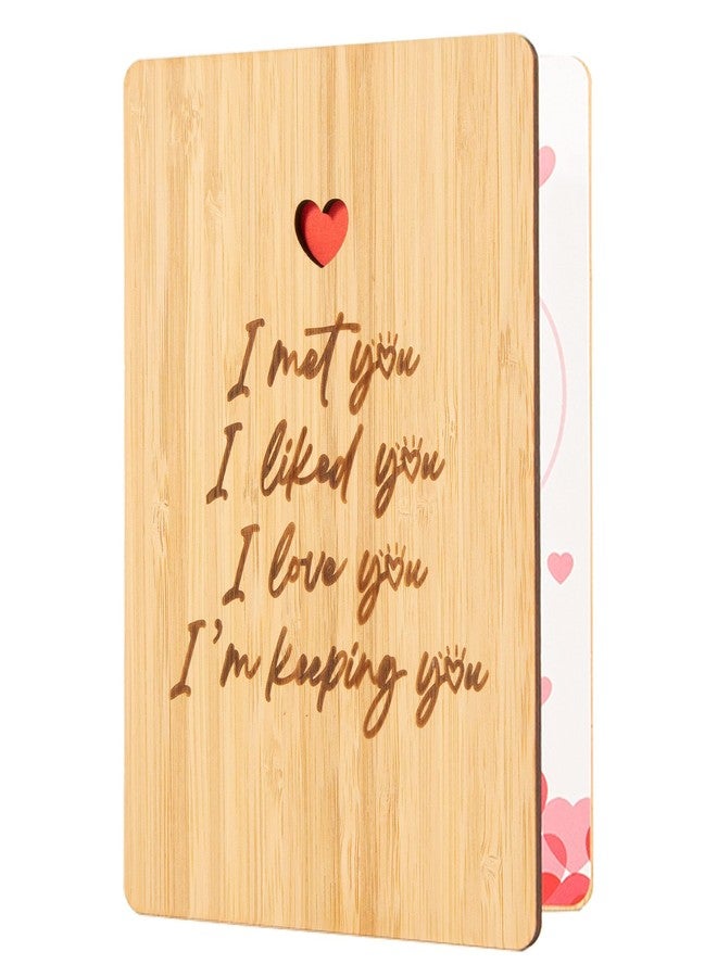 Pandasch Anniversary Card for Husband Wife, Anniversary Romantic Gifts for Him Her Couple, I Love You Card for Boyfriend Girlfriend, Birthday Valentines Day Gifts - Image 1