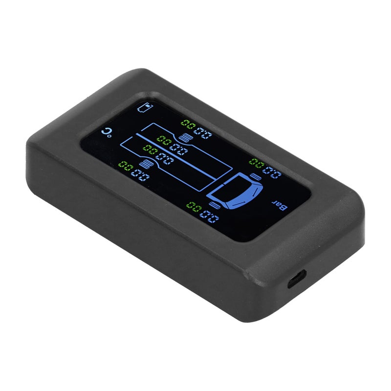 Tire Pressure Monitor 0‑8.5Bar: 6 Sensors, 23Ft Receiving Distance - Real-Time Alarm, Solar/USB Charging for Truck Drivers & Commercial Vehicle Operators - Image 3