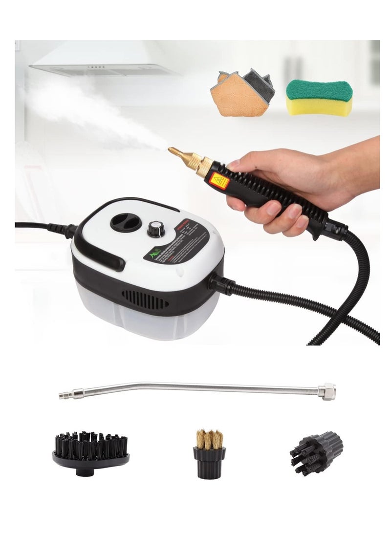 Excefore Handheld Steam Cleaner, 2500W Car Steam Cleaner with 3 Brush Heads, Towel, Sponge Steam Cleaners for Home Use, High Temperature Fast Heating Steamer - Image 1