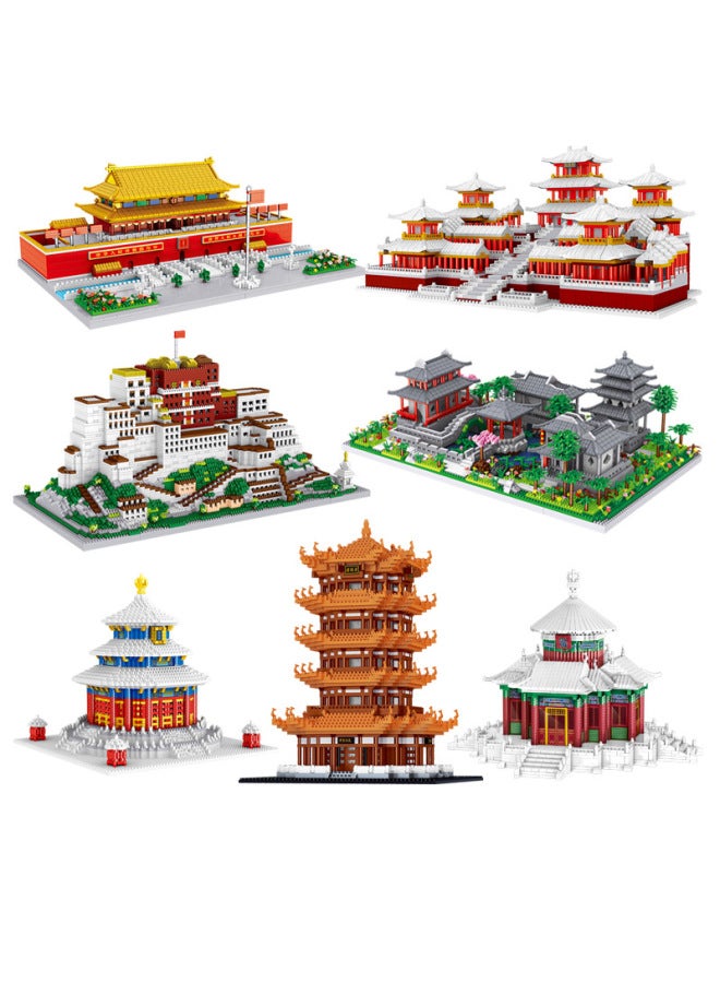 Tiananmen Micro-particle Building Blocks Tsinghua University Building Street View Model Creative Patchwork Toys Gifts - Image 5