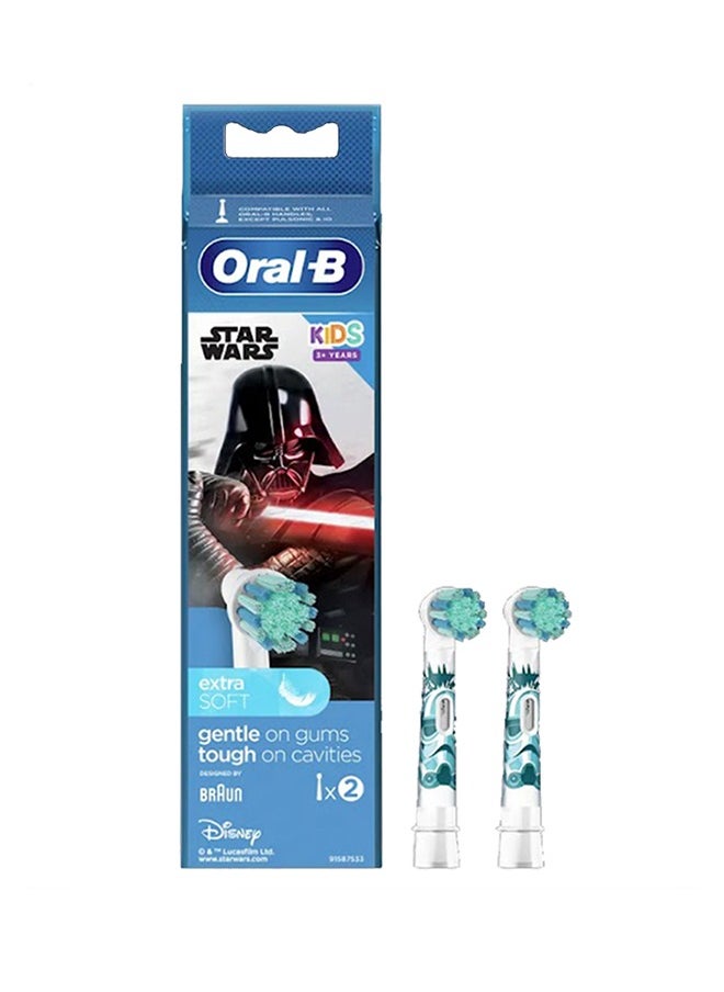Oral-B - EB10S-2 SW Kids Electric Rechargeable Toothbrush Heads Replacement Refills Featuring Star Wars Characters - Pack Of 2 - Image 1