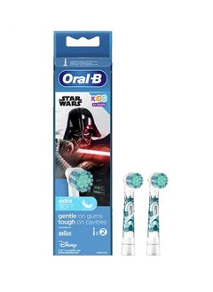 Oral-B EB10S-2 SW Kids Electric Rechargeable Toothbrush Heads Replacement Refills Featuring Star Wars Characters - Pack Of 2  - Image 1