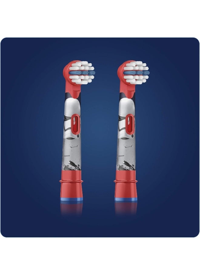 Oral-B - EB10S-2 SW Kids Electric Rechargeable Toothbrush Heads Replacement Refills Featuring Star Wars Characters - Pack Of 2 - Image 1