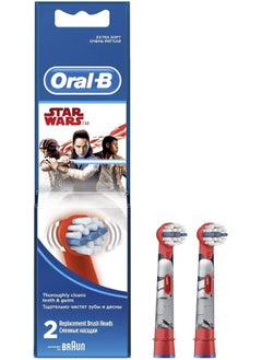 Oral-B EB10S-2 SW Kids Electric Rechargeable Toothbrush Heads Replacement Refills Featuring Star Wars Characters - Pack Of 2  - Image 2