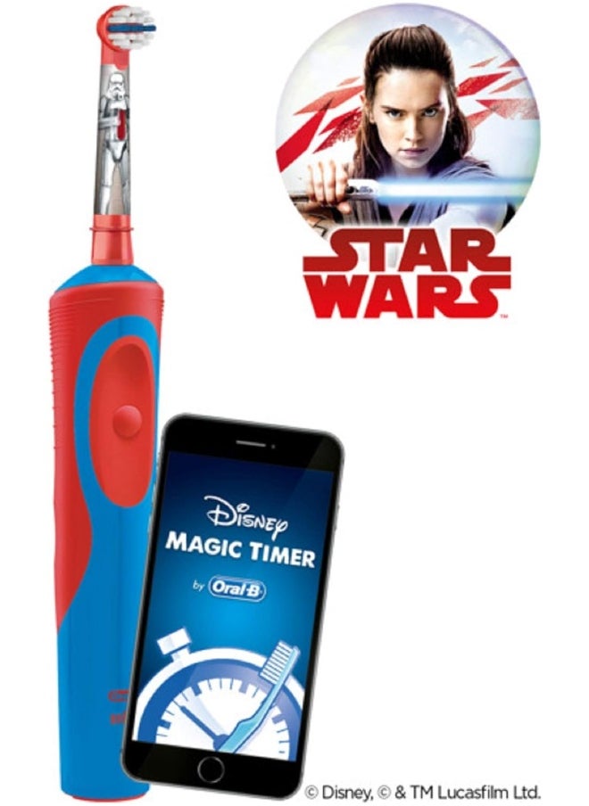 Oral-B - EB10S-2 SW Kids Electric Rechargeable Toothbrush Heads Replacement Refills Featuring Star Wars Characters - Pack Of 2 - Image 1