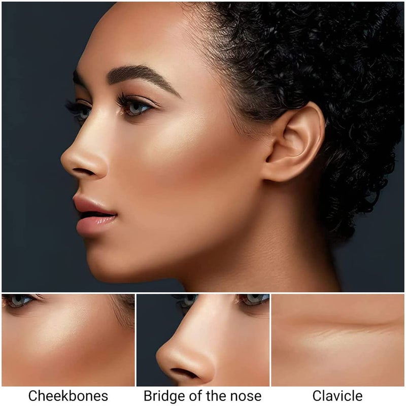 evpct 4 Colors Contour Stick Makeup Set Concealer Stick Cream Contouring Palette Makeup Kit for Beginners Nose Bronzer Sticks Liquid Contour Face Highlighter Makeup 02+03 - Image 5