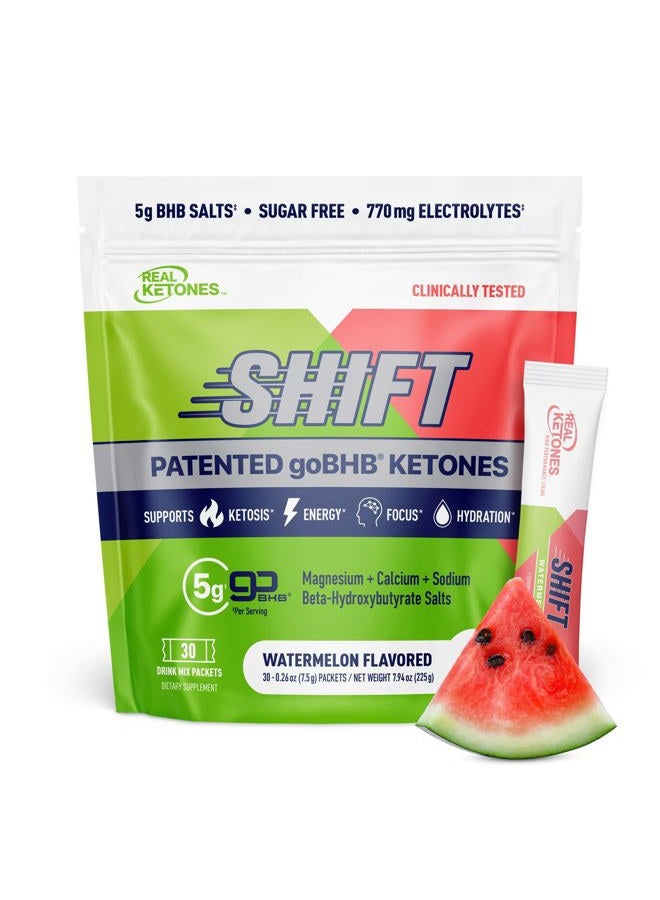 Real Ketones بكيت مشروبات الكيتون الخارجية BHB مع إلكتروليتات كيتو بدون سكر - 30 حبة بنكهة البطيخ - Image 1