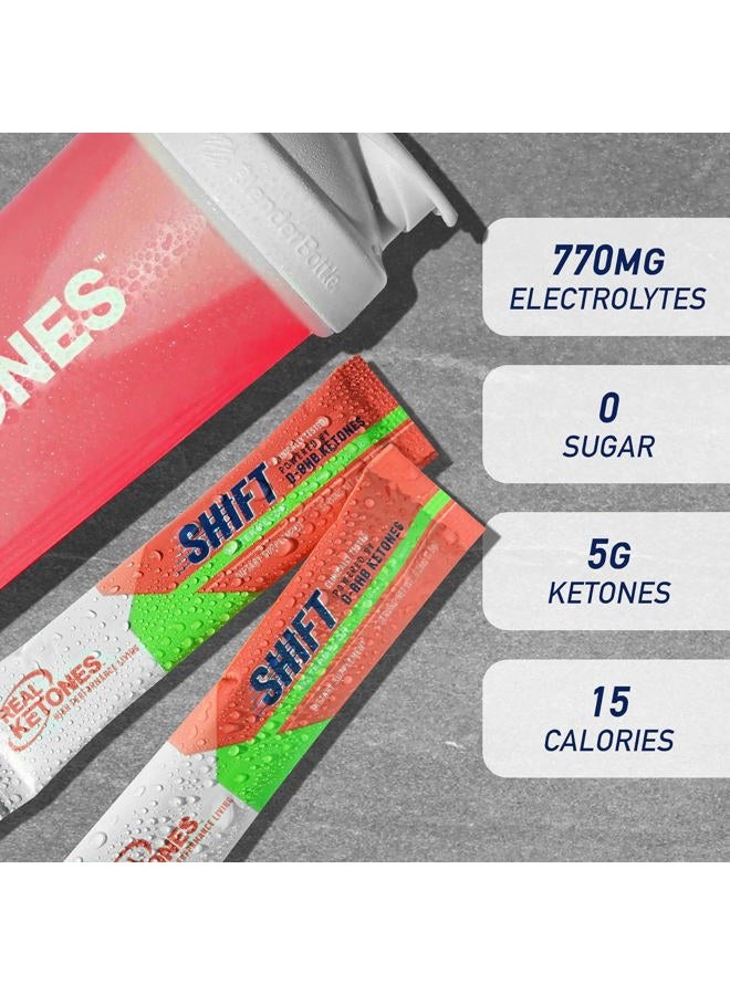 Real Ketones بكيت مشروبات الكيتون الخارجية BHB مع إلكتروليتات كيتو بدون سكر - 30 حبة بنكهة البطيخ - Image 3
