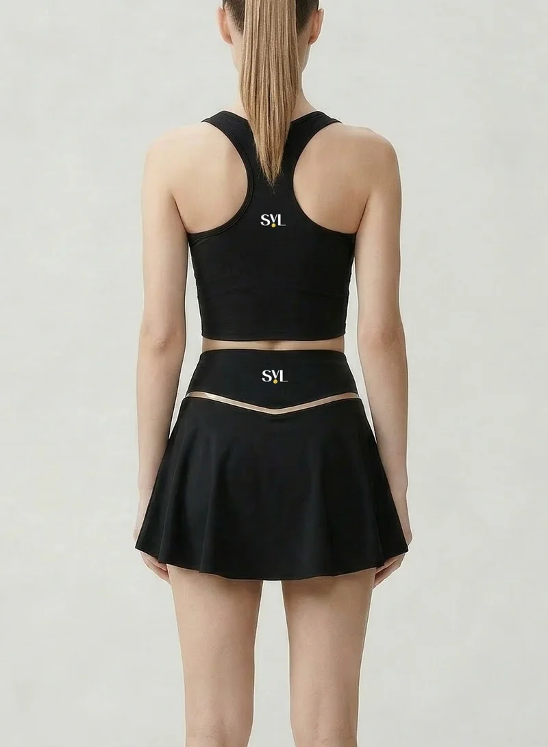 Svl  Delfina Padel & Tennis Skirt with Built-in Shorts & Pockets for Women | Best Price UAE