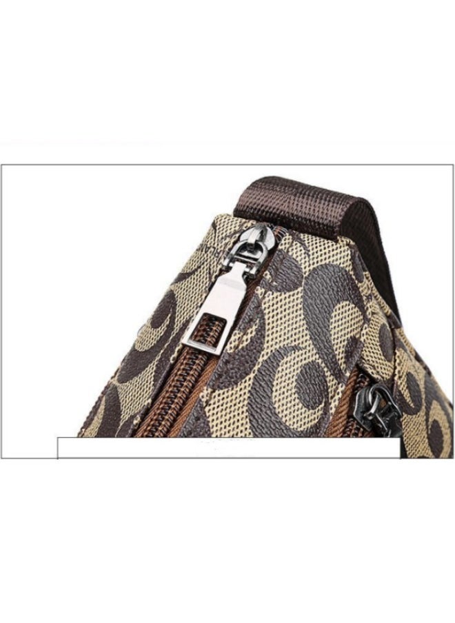 WAOKN - Women's Large Capacity Shoulder Bag, New Fashion Simple Casual Crossbody Bag Tote Bag for Ladies, PU Material Crossbody Bag Sling Bag Messenger Bag (Brown) - Image 1
