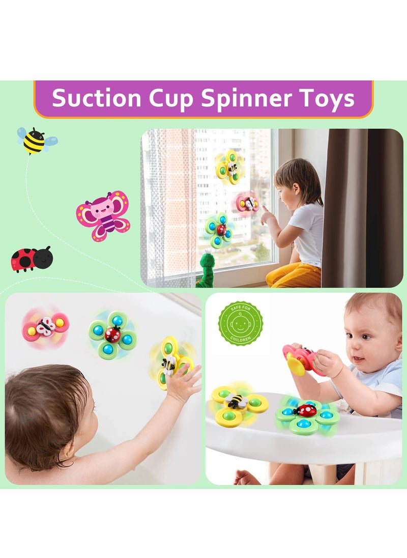 XiuWoo 6 in 1 Montessori Toys for Babies, Sensory Bins Toys for Toddlers 1-3, Pull String Teether Infants Bath Toys  Stacking Blocks Rings, Matching Shape Sorter, Suction Cup Toy  - Image 3