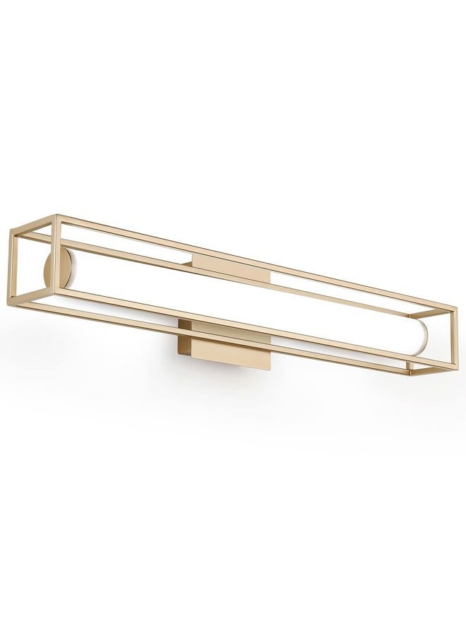 Lucalda 6000K Dimmable Bathroom Vanity Light, 26.2in Champagne Gold Bathroom Light Fixtures, 12W LED Lights Over Mirror, Acrylic Bar Champagne Bronze Vanity Light - Image 1