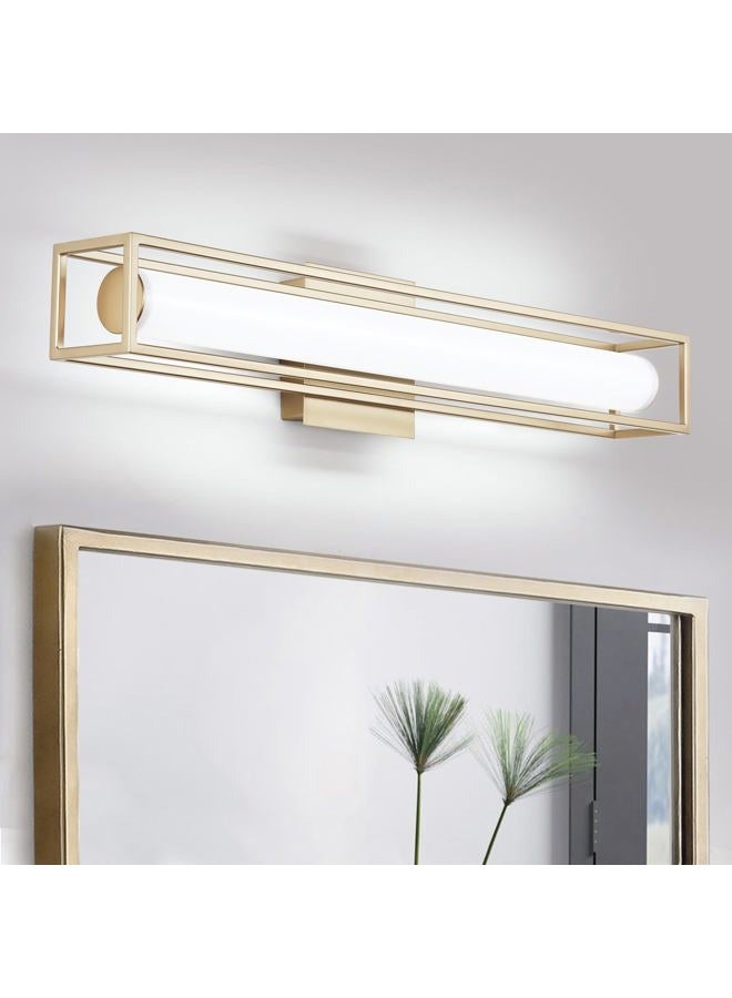 Lucalda 6000K Dimmable Bathroom Vanity Light, 26.2in Champagne Gold Bathroom Light Fixtures, 12W LED Lights Over Mirror, Acrylic Bar Champagne Bronze Vanity Light - Image 2