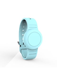 Suitable For Airtag Protective Case Apple Positioning Anti-loss Device Waterproof Strap Airtag Solid Color Children's Bracelet Wristband-Color:Mint Green+opp-Applicable Models:airtag