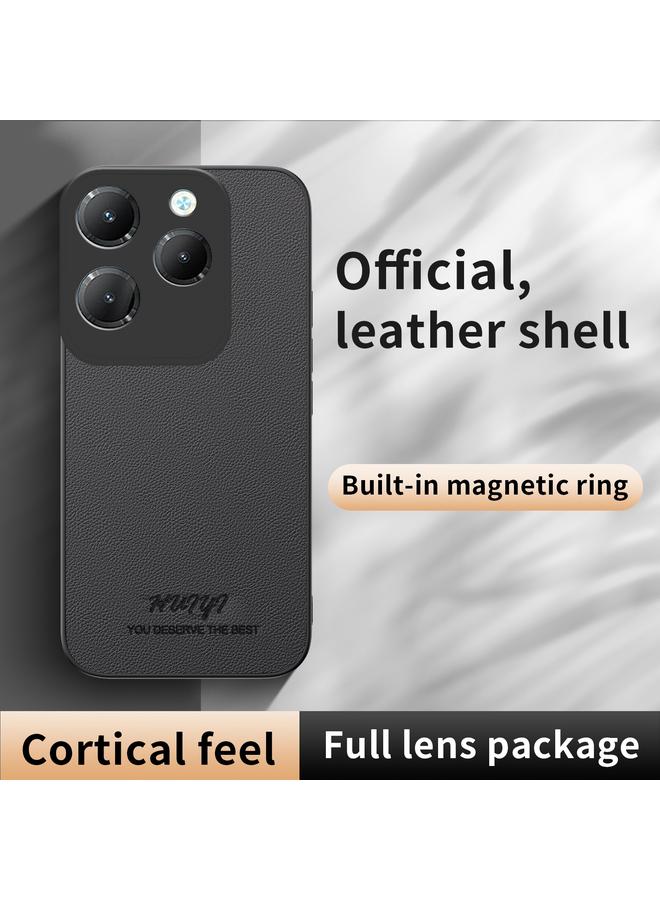 زبون جراب هاتف Infinix Hot 40 من HUIYI مصنوع من الجلد المغناطيسي - Image 4