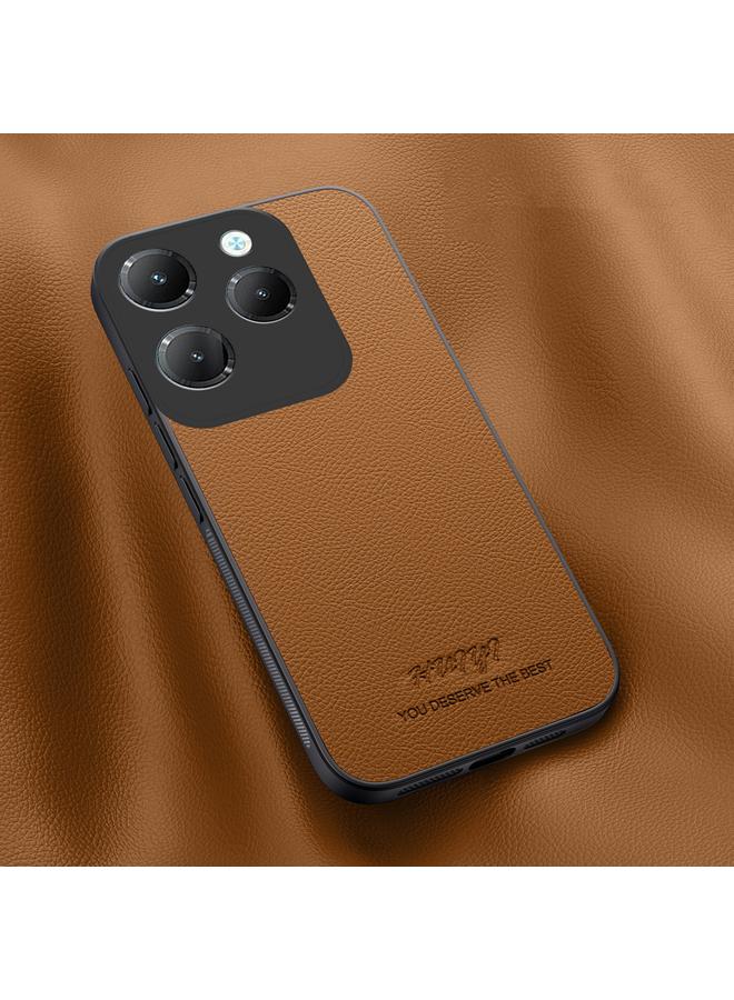 زبون جراب هاتف Infinix Hot 40 من HUIYI مصنوع من الجلد المغناطيسي - Image 1