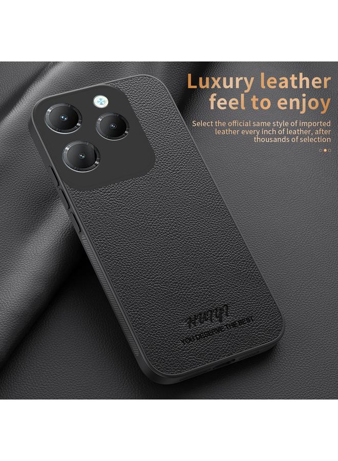 زبون جراب هاتف Infinix Hot 40 من HUIYI مصنوع من الجلد المغناطيسي - Image 2