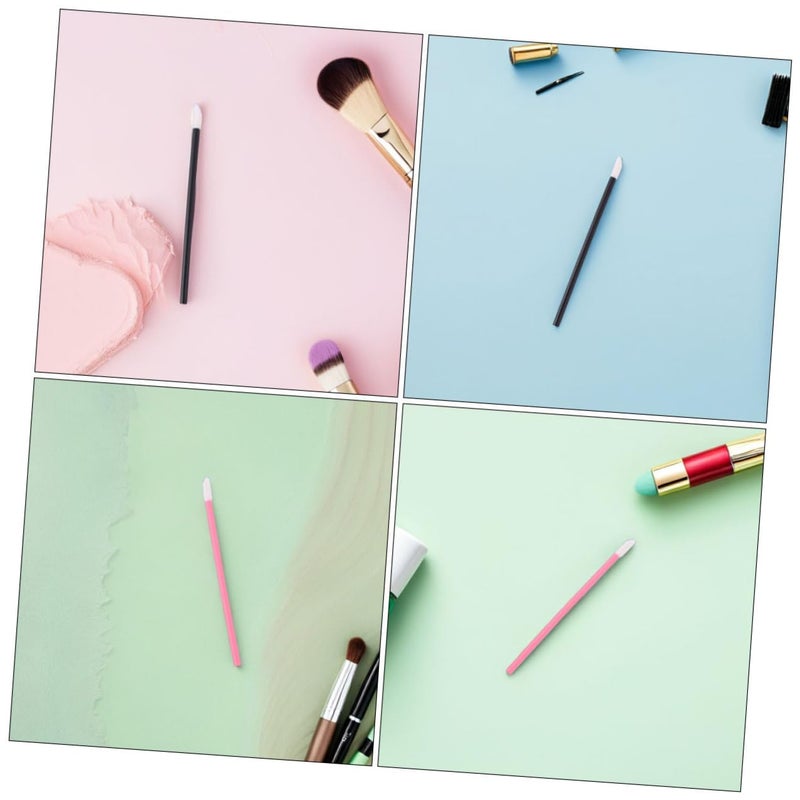 400pcs Disposable Lip Brushes and Makeup Applicators Set, Mini Lint-free Lip Balm and Eyeshadow Applicators for Professional Cosmetic Use and Travel Makeup Tools - Image 3