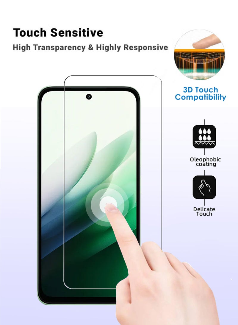 Xiaomi Redmi 15 5G Tempered Glass Screen Protector - High Transparency, Delicate Touch, Anti-Explosion, Smooth Arc Edges, Easy Installation, Screen Protector for  Xiaomi Redmi 15 - Image 4