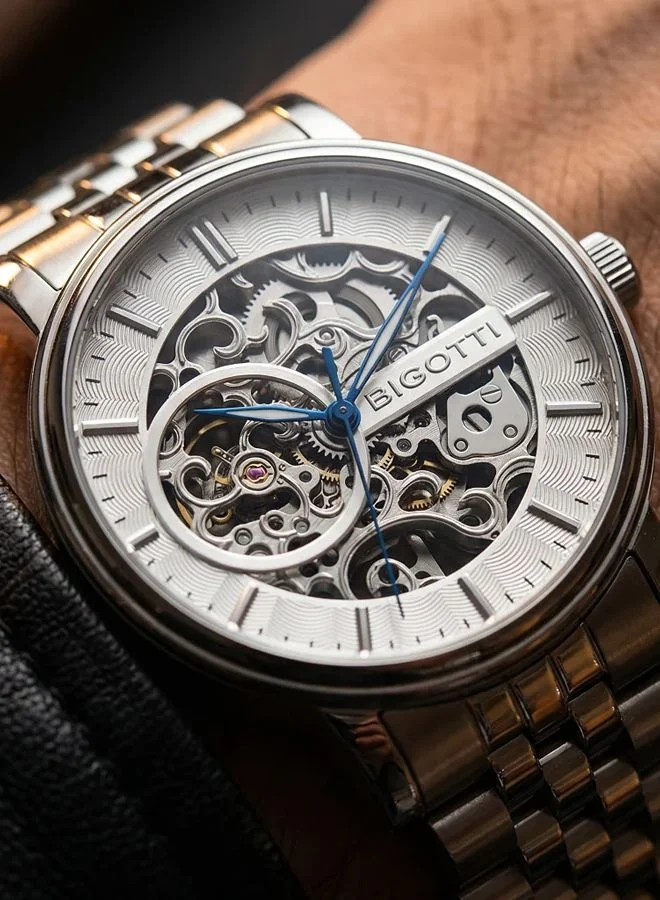 BIGOTTI Bigotti - Raffinato Men Watch | Stainless SteelSteel Case | Analog | Round Dial | Mineral Glass | Automatic | Water Resistant 50 Meters