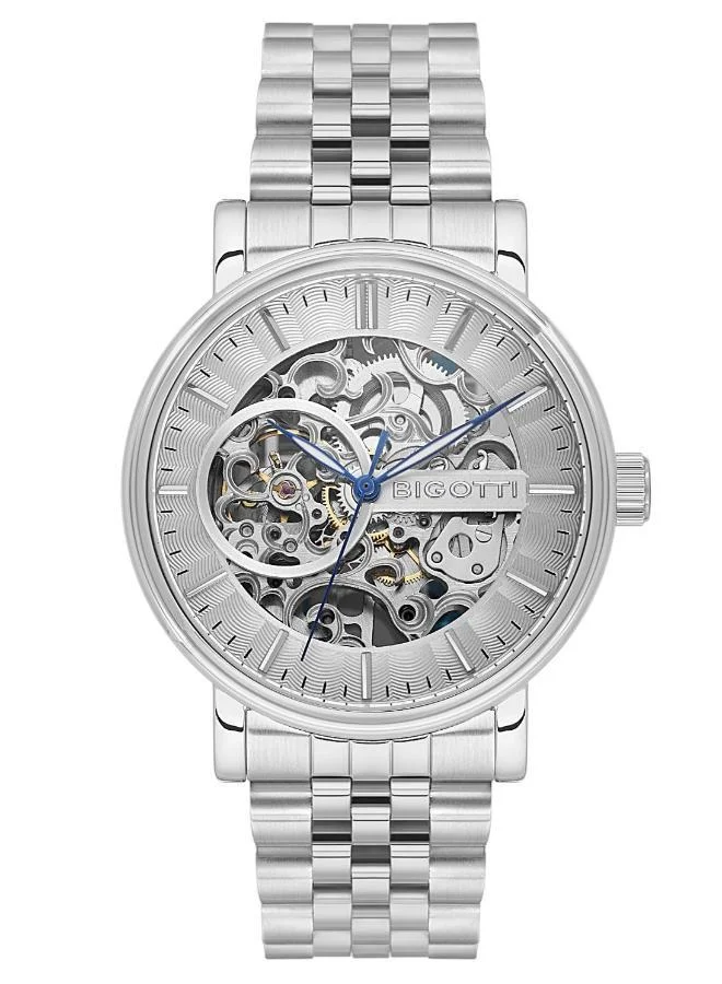 Bigotti Bigotti - Raffinato Men Watch | Stainless SteelSteel Case | Analog | Round Dial | Mineral Glass | Automatic | Water Resistant 50 Meters