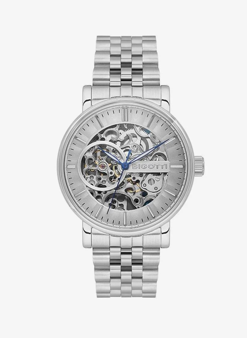 Bigotti Bigotti - Raffinato Men Watch | Stainless SteelSteel Case | Analog | Round Dial | Mineral Glass | Automatic | Water Resistant 50 Meters