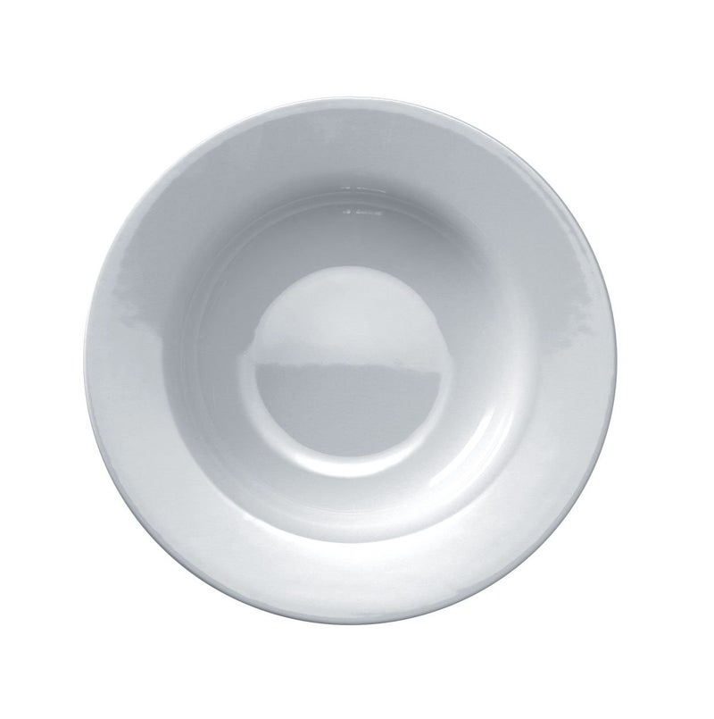 ALESSI A di Alessi 8-3/4-Inch Platebowlcup Soup Bowl  White Porcelain  Set of 4 - - Image 1