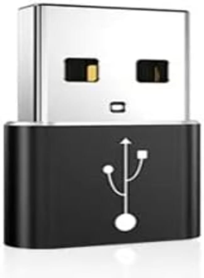 Type C Female to USB A Male Adapter, Power Converter for Apple iWatch Watch Series 7 SE, iPhone 11 12 13 Pro Max Mini Samsung Galaxy Note 10 20 S20 S21 S22 