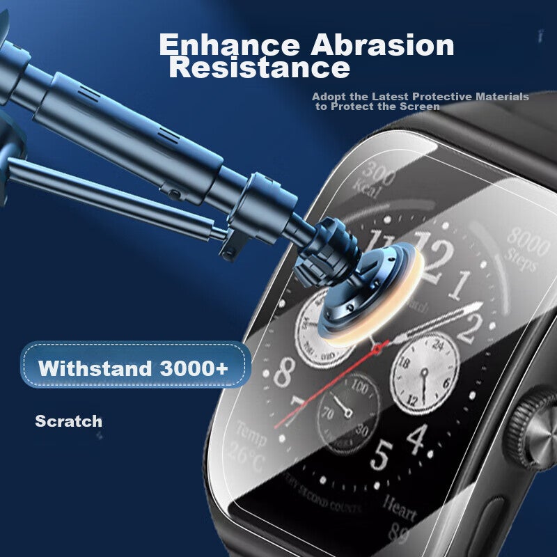 Smorss [2-Pack] Ceramic Coating Film for OPPO Watch 4 Pro, Non-Tempered Composite Film, High-Definition Anti-Drop Anti-Scratch Fingerprint-Resistant Watch Screen Protector - Image 4