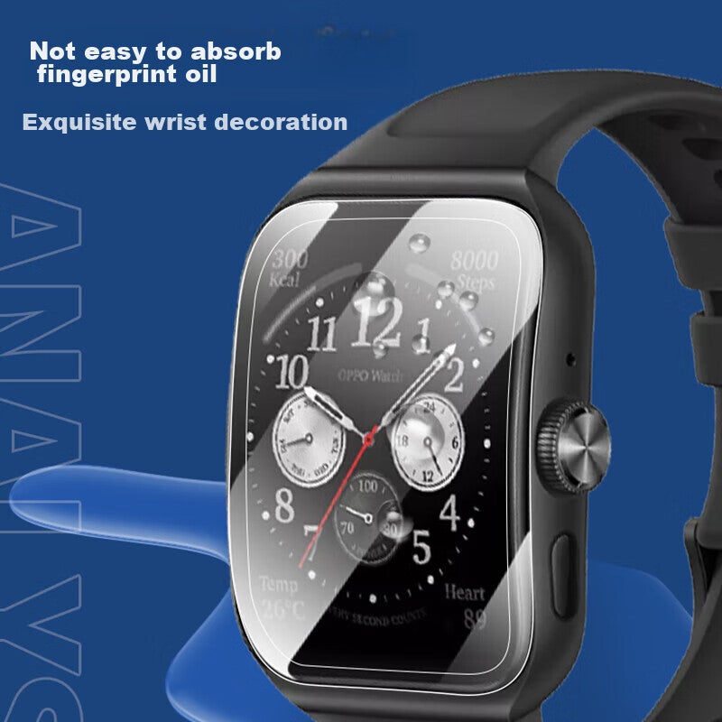 Smorss [2-Pack] Ceramic Coating Film for OPPO Watch 4 Pro, Non-Tempered Composite Film, High-Definition Anti-Drop Anti-Scratch Fingerprint-Resistant Watch Screen Protector - Image 5
