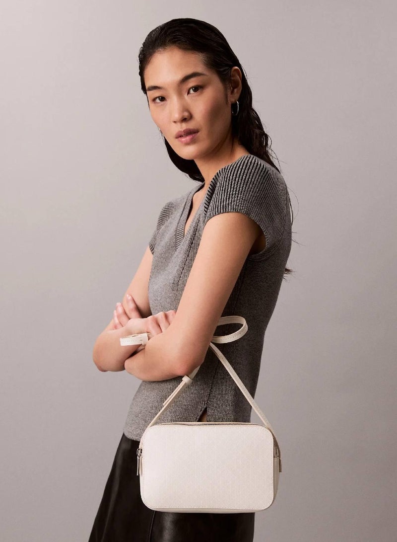 CALVIN KLEIN Allover Monogram Logo Camera Bag - Image 5