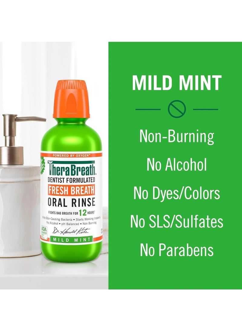 The Breath Co. Fresh Breath Oral Rinse Mild Mint 16 fl oz (500ml)  - Image 3