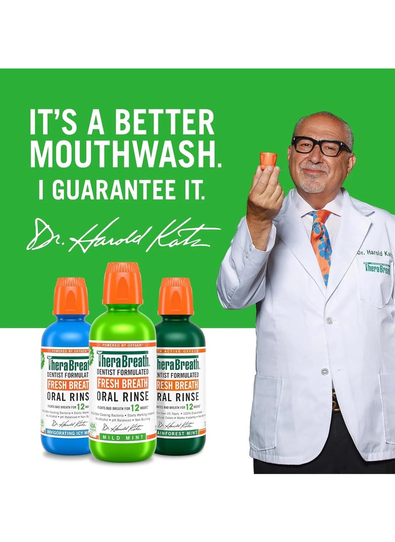 The Breath Co. Fresh Breath Oral Rinse Mild Mint 16 fl oz (500ml)  - Image 5