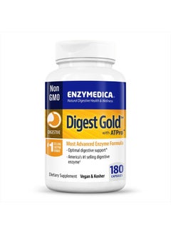 Digest Gold + ATPro, Maximum Strength, Fast-Acting, Helps Digest Large Meals, Prevents Bloating and Gas, 180 Count (FFP)