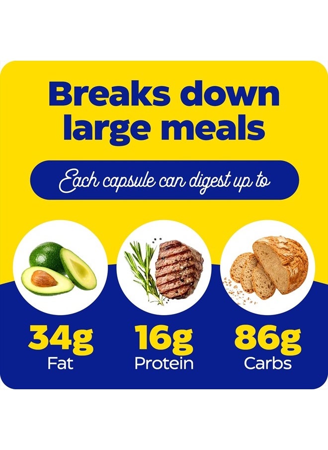 ENZYMEDICA Digest Gold + ATPro, Maximum Strength, Fast-Acting, Helps Digest Large Meals, Prevents Bloating and Gas, 180 Count (FFP)  - Image 4