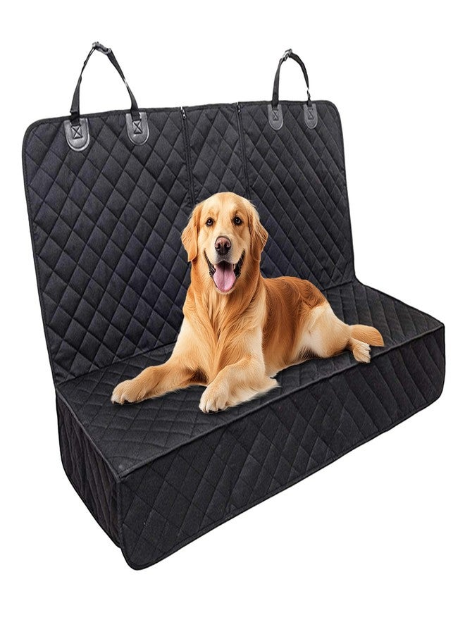 Wogomz Dog Car Seat Cover for Backseat, Scratchproof & Waterproof Pet Bench Car Seat Covers, Auto Rear Seats Cover Fits Armrest & Seatbelt, Nonslip Backseat Protector for Cars Trucks SUVs - Image 1