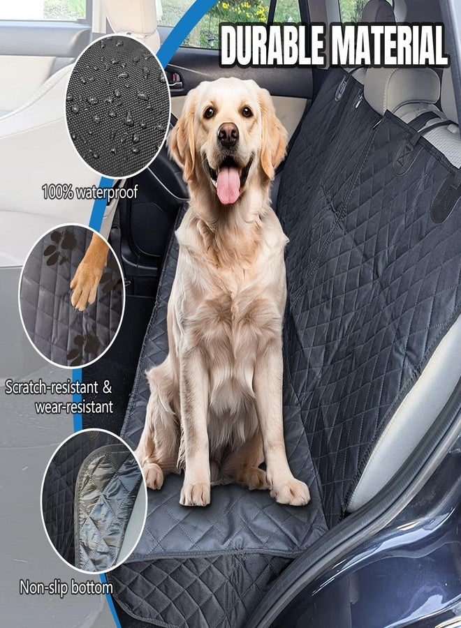 Wogomz Dog Car Seat Cover for Backseat, Scratchproof & Waterproof Pet Bench Car Seat Covers, Auto Rear Seats Cover Fits Armrest & Seatbelt, Nonslip Backseat Protector for Cars Trucks SUVs - Image 3